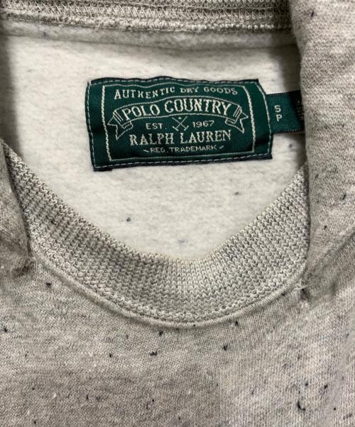 POLO COUNTRY（ポロカントリー）POLO COUNTRY (ポロカントリー) ポロベアフリース後付けパーカー グレー サイズ:SIZE Sの古着・服飾アイテム