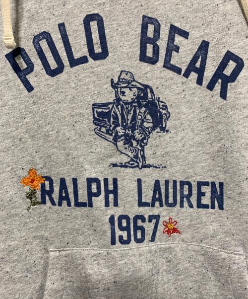 POLO COUNTRY（ポロカントリー）POLO COUNTRY (ポロカントリー) ポロベアフリース後付けパーカー グレー サイズ:SIZE Sの古着・服飾アイテム