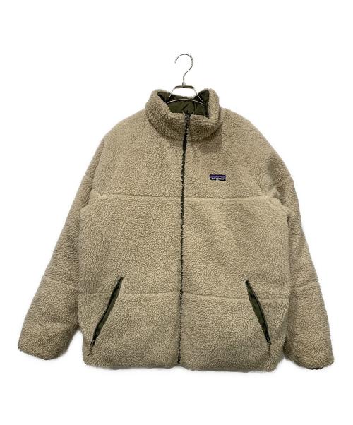 Patagonia（パタゴニア）Patagonia (パタゴニア) リバーシブルサイレントダウンジャケット グリーン×ベージュ サイズ:SIZE Lの古着・服飾アイテム
