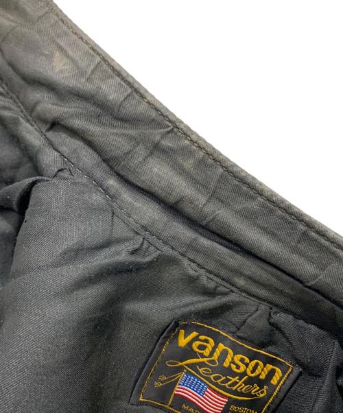VANSON（バンソン）VANSON (バンソン) TCライダースジャケット ブラック サイズ:SIZE 38の古着・服飾アイテム