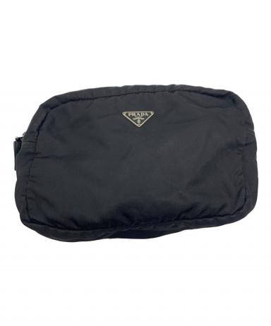 中古・古着通販】PRADA (プラダ) ポーチ ブラック｜ブランド・古着通販
