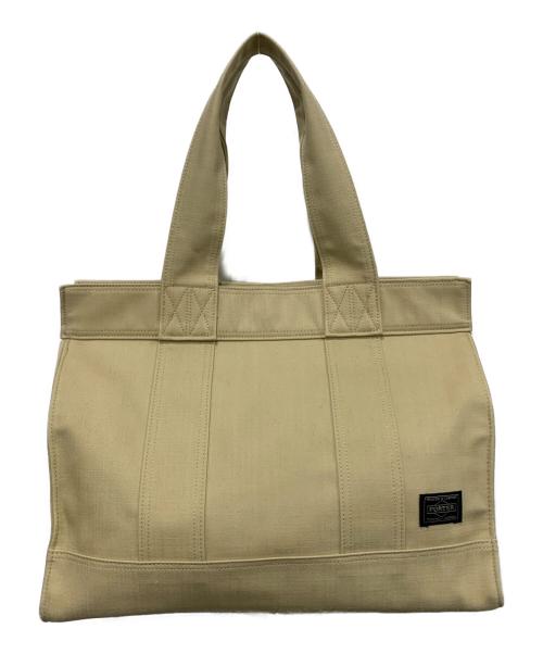 PORTER（ポーター）PORTER (ポーター) トートバッグ アイボリーの古着・服飾アイテム