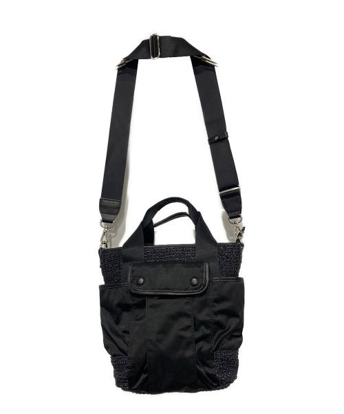 russet（ラシット）russet (ラシット) コンビ2WAYミニトートバッグ ブラックの古着・服飾アイテム