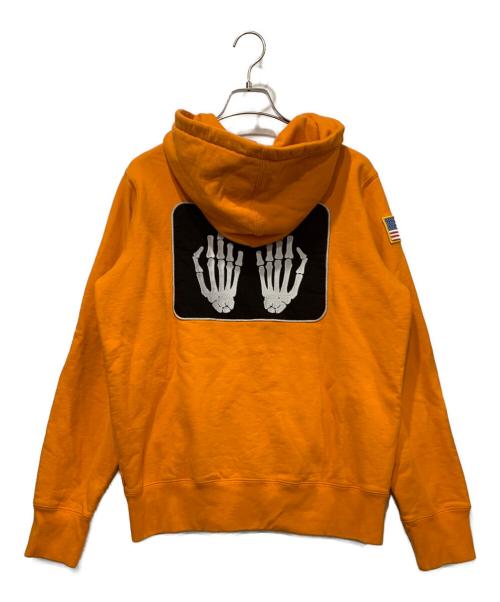 Hysteric Glamour（ヒステリックグラマー）Hysteric Glamour (ヒステリックグラマー) SUPREME (シュプリーム) Patches Zip Up Sweatshirt オレンジ サイズ:SIZE Sの古着・服飾アイテム