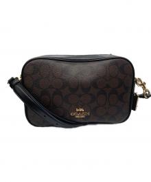 COACH（コーチ）の古着「シグネチャー　ショルダーバッグ」｜ブラウン