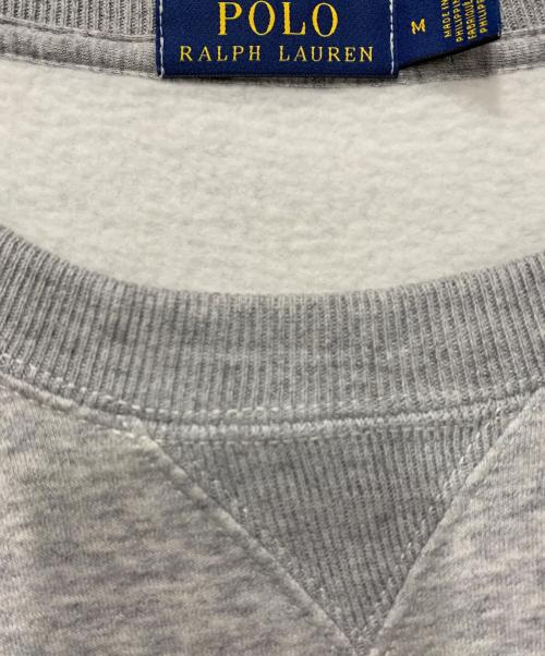 POLO RALPH LAUREN（ポロ・ラルフローレン）POLO RALPH LAUREN (ポロ・ラルフローレン) SUIT BEAR BEAR FLEECE SWEATSHIRT POLO RALPH LAUREN グレー サイズ:SIZE Mの古着・服飾アイテム