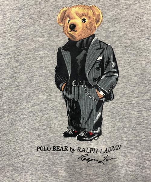 POLO RALPH LAUREN（ポロ・ラルフローレン）POLO RALPH LAUREN (ポロ・ラルフローレン) SUIT BEAR BEAR FLEECE SWEATSHIRT POLO RALPH LAUREN グレー サイズ:SIZE Mの古着・服飾アイテム