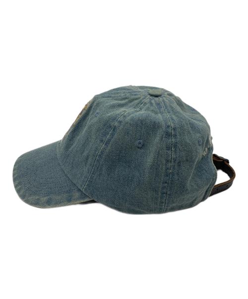 POLO RALPH LAUREN（ポロ・ラルフローレン）POLO RALPH LAUREN (ポロ・ラルフローレン) POLO BEAR　キャップ ブルーの古着・服飾アイテム