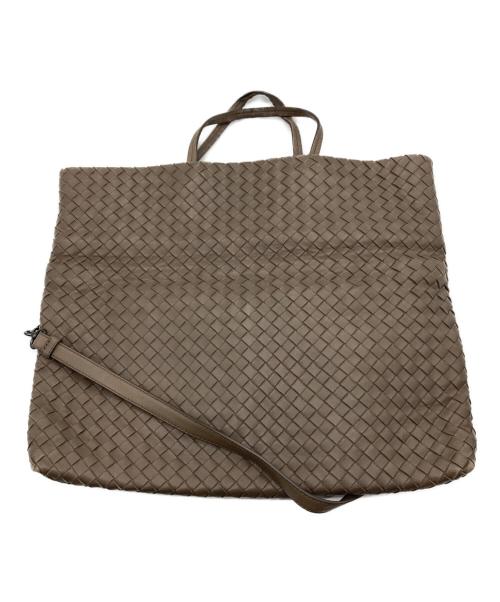 BOTTEGA VENETA（ボッテガベネタ）BOTTEGA VENETA (ボッテガベネタ) 2WAYクラッチショルダーバッグ ブラウンの古着・服飾アイテム