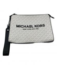 MICHAEL KORS（マイケルコース）の古着「クラッチバッグ」｜ホワイト×ブラック