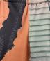 中古・古着 NON TOKYO (ノントーキョー) PRINT RIB FLARE PANTS ブラウン×グリーン サイズ:SIZE Free：7000円