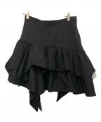 tricot COMME des GARCONSトリココムデギャルソン）の古着「レイヤードミニスカート」｜ブラック
