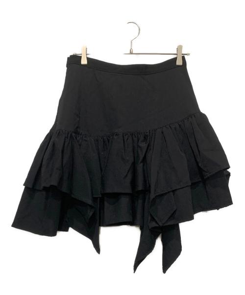 tricot COMME des GARCONS（トリココムデギャルソン）tricot COMME des GARCONS (トリココムデギャルソン) レイヤードミニスカート ブラック サイズ:SIZE Mの古着・服飾アイテム