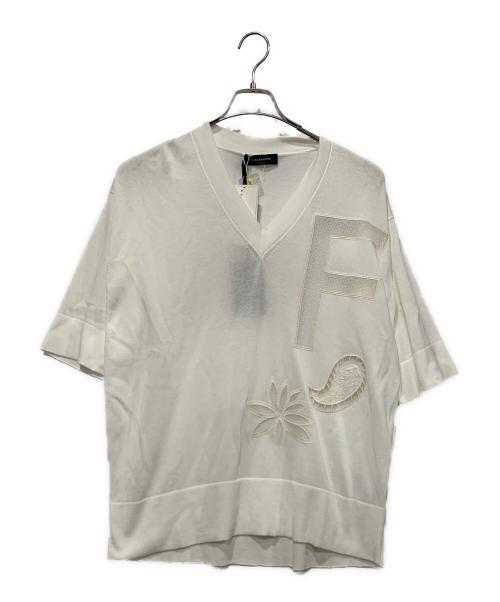 Fabiana Filippi（ファビアナフィリッピ）Fabiana Filippi (ファビアナフィリッピ) 薄手ニット ホワイト サイズ:SIZE 38 未使用品の古着・服飾アイテム