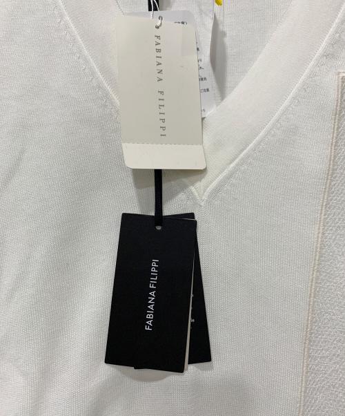Fabiana Filippi（ファビアナフィリッピ）Fabiana Filippi (ファビアナフィリッピ) 薄手ニット ホワイト サイズ:SIZE 38 未使用品の古着・服飾アイテム
