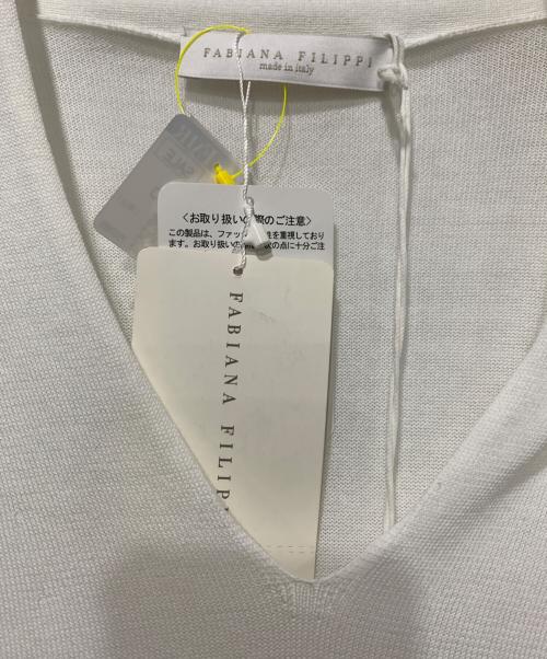 Fabiana Filippi（ファビアナフィリッピ）Fabiana Filippi (ファビアナフィリッピ) 薄手ニット ホワイト サイズ:SIZE 40 未使用品の古着・服飾アイテム