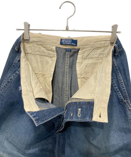 POLO RALPH LAUREN（ポロ・ラルフローレン）POLO RALPH LAUREN (ポロ・ラルフローレン) デニムパンツ インディゴ サイズ:35/34の古着・服飾アイテム
