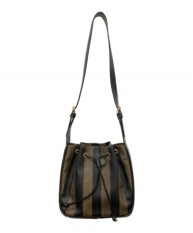 中古・古着通販】FENDI (フェンディ) ペカン柄巾着ショルダーバッグ
