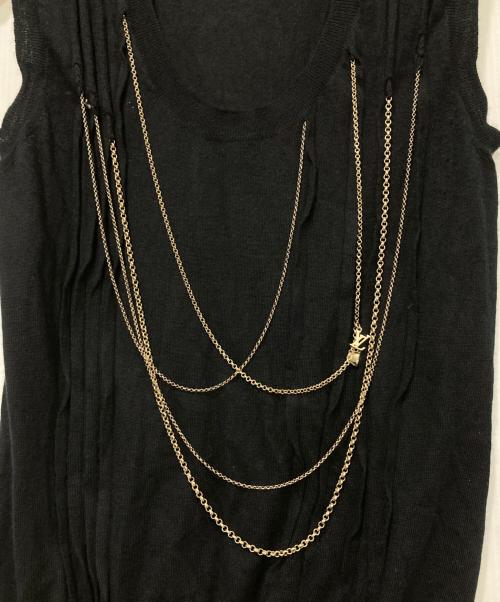 LOUIS VUITTON（ルイ ヴィトン）LOUIS VUITTON (ルイ ヴィトン) ノースリーブニット ブラック サイズ:Sの古着・服飾アイテム