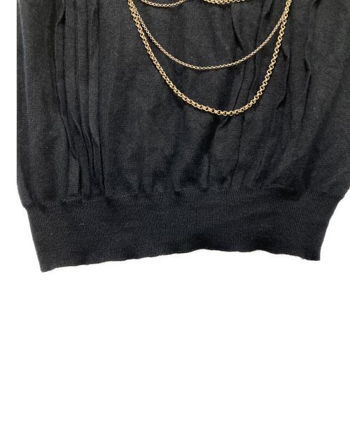 LOUIS VUITTON（ルイ ヴィトン）LOUIS VUITTON (ルイ ヴィトン) ノースリーブニット ブラック サイズ:Sの古着・服飾アイテム