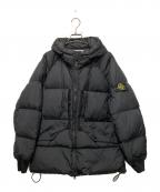 STONE ISLANDストーンアイランド）の古着「ガーメントダイナイロンレップスフーデッドダウンジャケット」｜ブラック
