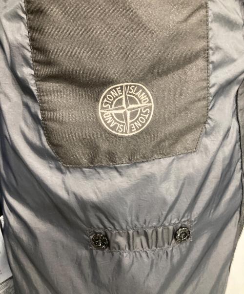 STONE ISLAND（ストーンアイランド）STONE ISLAND (ストーンアイランド) ガーメントダイナイロンレップスフーデッドダウンジャケット ブラック サイズ:Ｌの古着・服飾アイテム