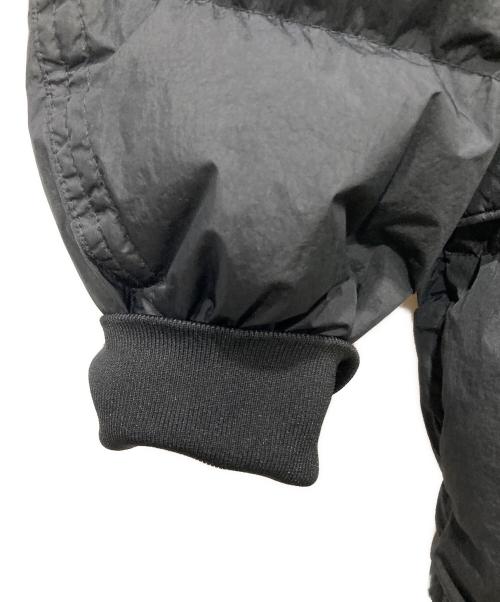 STONE ISLAND（ストーンアイランド）STONE ISLAND (ストーンアイランド) ガーメントダイナイロンレップスフーデッドダウンジャケット ブラック サイズ:Ｌの古着・服飾アイテム