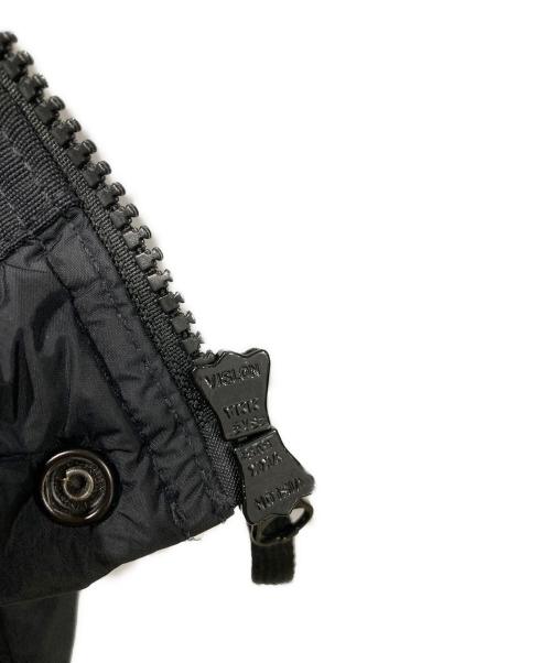 STONE ISLAND（ストーンアイランド）STONE ISLAND (ストーンアイランド) ガーメントダイナイロンレップスフーデッドダウンジャケット ブラック サイズ:Ｌの古着・服飾アイテム