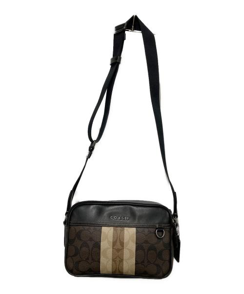 COACH（コーチ）COACH (コーチ) ショルダーバッグ ブラック×ブラウン×ベージュの古着・服飾アイテム