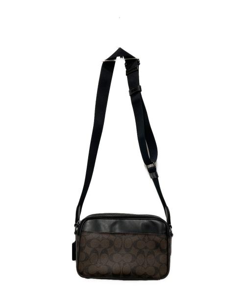COACH（コーチ）COACH (コーチ) ショルダーバッグ ブラック×ブラウン×ベージュの古着・服飾アイテム
