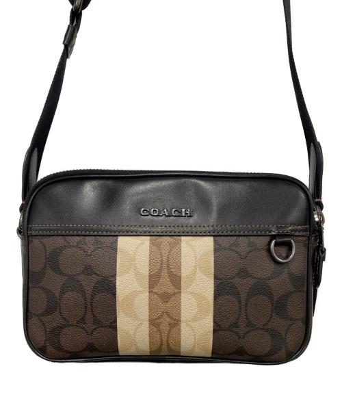 COACH（コーチ）COACH (コーチ) ショルダーバッグ ブラック×ブラウン×ベージュの古着・服飾アイテム