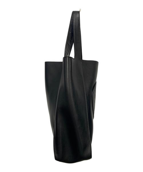 STELLA McCARTNEY（ステラマッカートニー）STELLA McCARTNEY (ステラマッカートニー) ロゴスクエアトートバッグ ブラックの古着・服飾アイテム