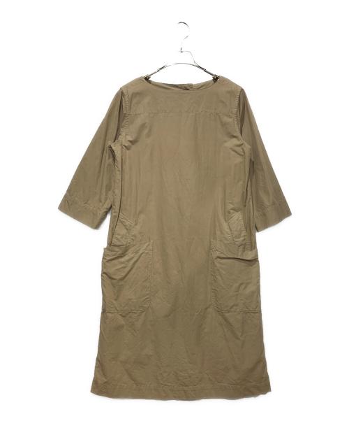 MHL（エムエイチエル）MHL (エムエイチエル) 長袖ワンピース ベージュ サイズ:SIZE Iの古着・服飾アイテム