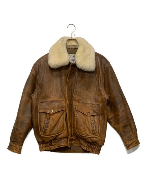 BUDDY NOX'S（バディノックス）BUDDY NOX'S (バディノックス) A-2ムートンジャケット ブラウン サイズ:Mの古着・服飾アイテム