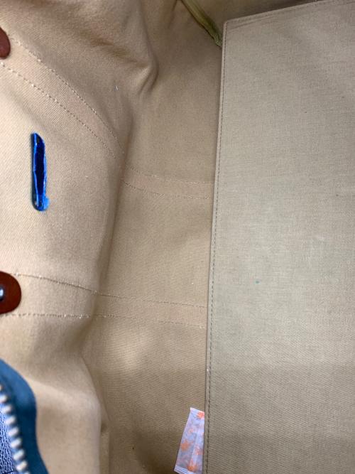 POLO RALPH LAUREN（ポロ・ラルフローレン）POLO RALPH LAUREN (ポロ・ラルフローレン) ボストンバッグ ネイビー×グリーンの古着・服飾アイテム