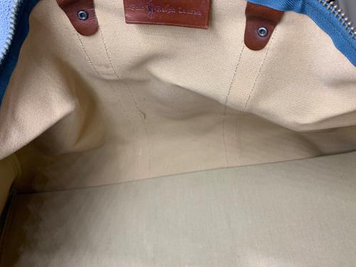 POLO RALPH LAUREN（ポロ・ラルフローレン）POLO RALPH LAUREN (ポロ・ラルフローレン) ボストンバッグ ネイビー×グリーンの古着・服飾アイテム