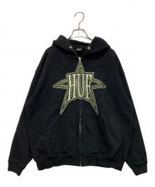 HUF（ハフ）の古着「ジップパーカー」｜ブラック
