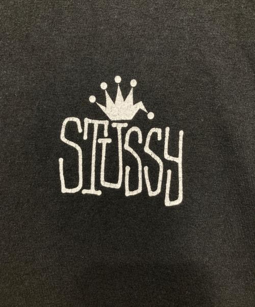 stussy（ステューシー）stussy (ステューシー) crown international tee ブラック サイズ:SIZE Mの古着・服飾アイテム