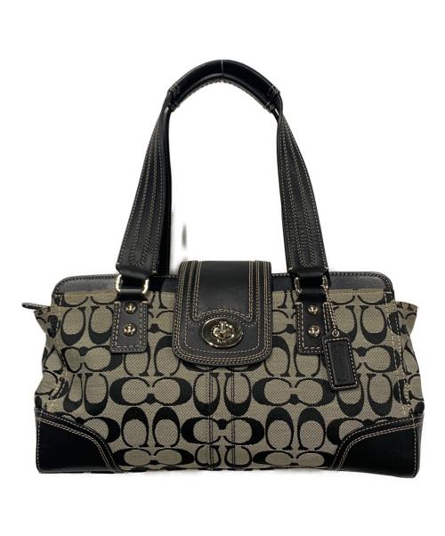 COACH（コーチ）COACH (コーチ) ハンドバッグ ベージュの古着・服飾アイテム