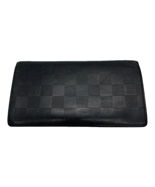 LOUIS VUITTON（ルイ ヴィトン）LOUIS VUITTON (ルイ ヴィトン) ダミエ・アンフィニ　ポルトフォイユ ブラザ ブラックの古着・服飾アイテム