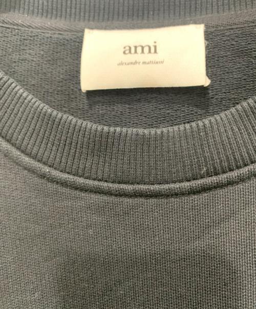 AMI Alexandre Mattiussi（アミアレクサンドルマテュッシ）AMI Alexandre Mattiussi (アミアレクサンドルマテュッシ) ワンポイントスウェット ブラック サイズ:SIZE Lの古着・服飾アイテム