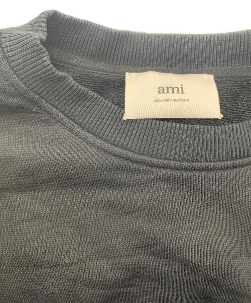 AMI Alexandre Mattiussi（アミアレクサンドルマテュッシ）AMI Alexandre Mattiussi (アミアレクサンドルマテュッシ) ワンポイントスウェット ブラック サイズ:SIZE Lの古着・服飾アイテム