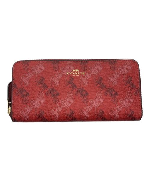 COACH（コーチ）COACH (コーチ) 長財布 レッドの古着・服飾アイテム