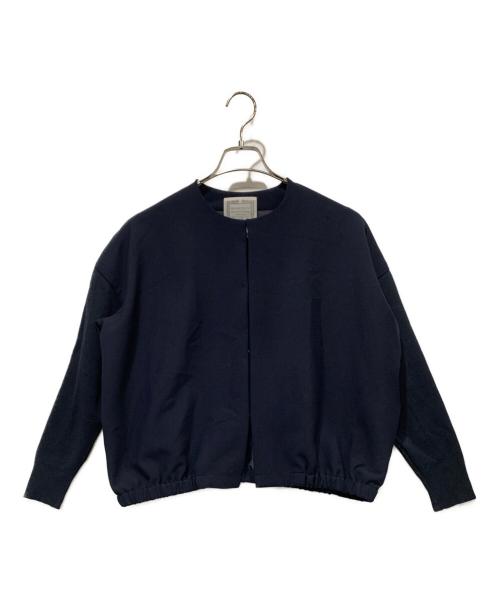 BEARDSLEY（ビアズリー）BEARDSLEY (ビアズリー) 袖ニットハオリ ネイビー サイズ:SIZE 0の古着・服飾アイテム