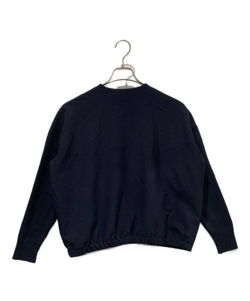 BEARDSLEY（ビアズリー）BEARDSLEY (ビアズリー) 袖ニットハオリ ネイビー サイズ:SIZE 0の古着・服飾アイテム