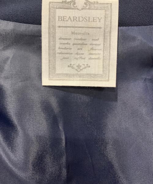 BEARDSLEY（ビアズリー）BEARDSLEY (ビアズリー) 袖ニットハオリ ネイビー サイズ:SIZE 0の古着・服飾アイテム