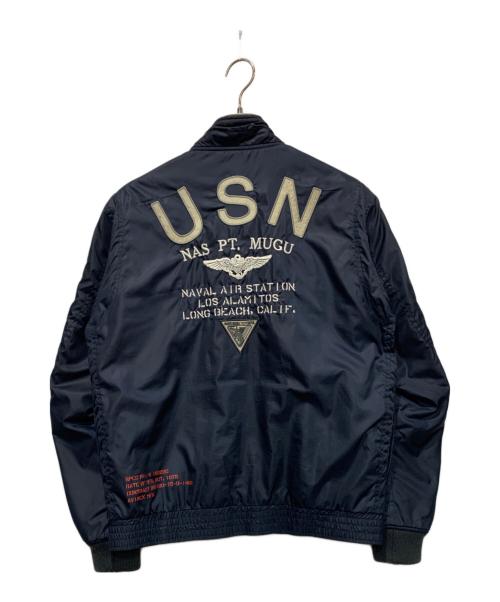 AVIREX（アヴィレックス）AVIREX (アヴィレックス) WEP JACKET U.S.N ネイビー サイズ:SIZE Lの古着・服飾アイテム