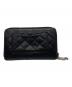 CHANEL (シャネル) ラウンドファスナー財布 ブラック：18000円