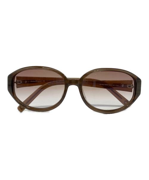 Salvatore Ferragamo（サルヴァトーレ フェラガモ）Salvatore Ferragamo (サルヴァトーレ フェラガモ) サングラス ゴールド×ベージュ サイズ:56/16の古着・服飾アイテム