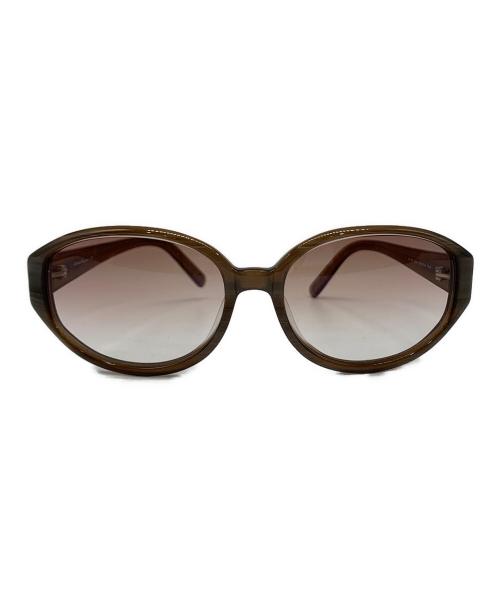 Salvatore Ferragamo（サルヴァトーレ フェラガモ）Salvatore Ferragamo (サルヴァトーレ フェラガモ) サングラス ゴールド×ベージュ サイズ:56/16の古着・服飾アイテム
